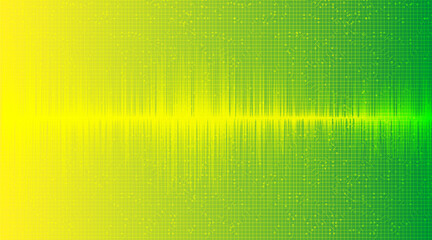 Equalizer Green Background,technology and earthquake wave diagram concept,Vector Illustration.