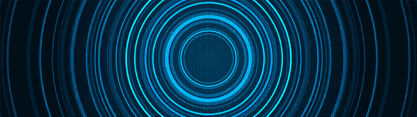 Panorama Teleport Speed Warp Background,Hi-tech Digital and sound wave Concept design,Free Space For text in put,Vector illustration.