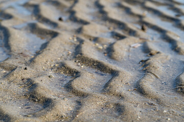Fototapeta na wymiar Sand Patterns Horizontal