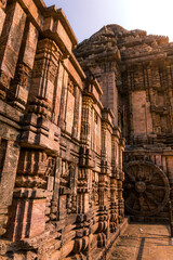 800 year old Sun Temple, designed as a chariot consisting of 24 wheels, sundials to measure time,...