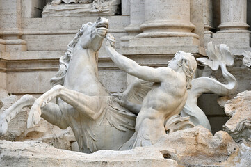 Details of Trevi fountain