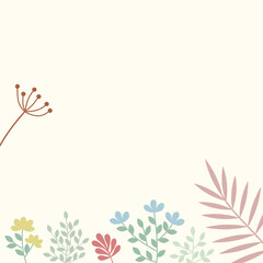 floral background with place for your text