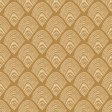 Boho style line and dot vector seamless pattern