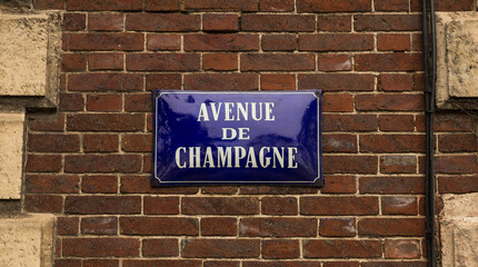 Fototapeta na wymiar avenue de champagne