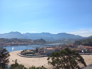 view of Ribadesella, Asturias,  Spain 