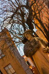 Monumento al Doctor Andrés de Laguna, en la ciudad de Segovia, Castilla León, España.