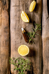 Organic essential aroma or cosmetic oil from fresh ingredients