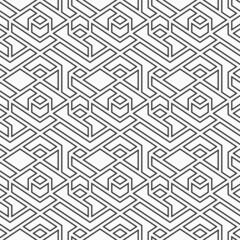 Seamless pattern with geometric shapes.
