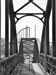 Brücke an der Elbe in Entenwerder