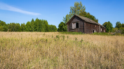 houses in an abandoned village