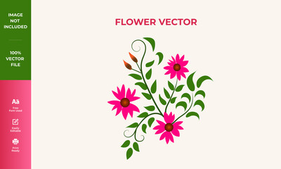 Free Flower vector downloads. Flower illustration