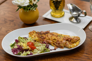 scrambled eggs or omelette