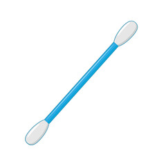 Cotton swab isolated on white background