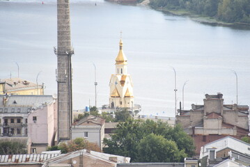 Fototapeta na wymiar Panorama of Kiev, capitol of Ukraine.