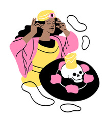 Fortune tellers predicting future