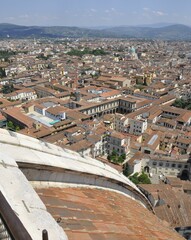 Naklejka premium Panorama miasta Florencja.