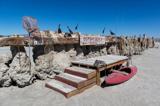 Bombay Beach Marina - Bombay Beach, California - March 2022