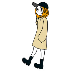 Woman In Spring/Autumn Season