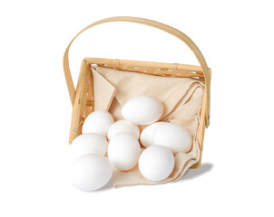 nine eggs fall out of the basket