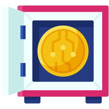 Proof Of Stake icon, Blockchain related vector illustration