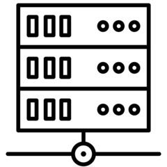 Server icon, Blockchain related vector illustration