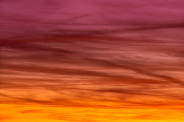 Purple Clouds Fade to Yellow
