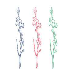 Colorful Spring Folar without background Vector 