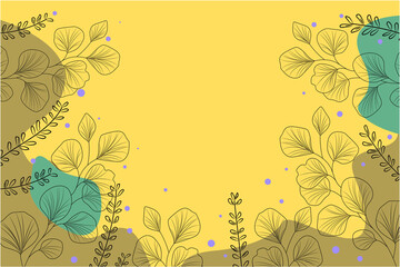 Banner with line twigs