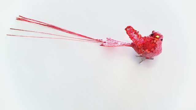 Decorative red bird