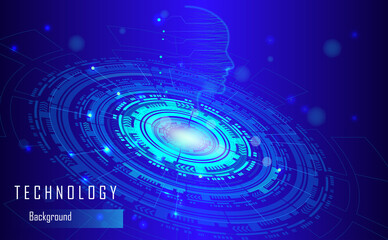 Abstract technology background Hi-tech concept communication innovation background vector illustration