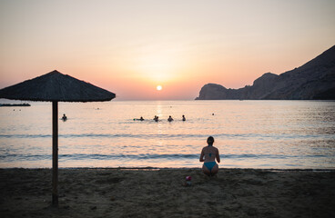 rejuvenating to relax and breathe deeply on the beach at sunset, as the waves gently lull you into a state of serenity