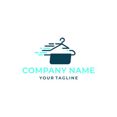 Fototapeta premium Modern Laundry Company Logo Design