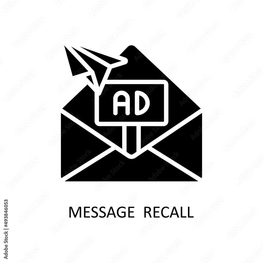 Aufkleber message recall vector solid icons for your digital or print projects.