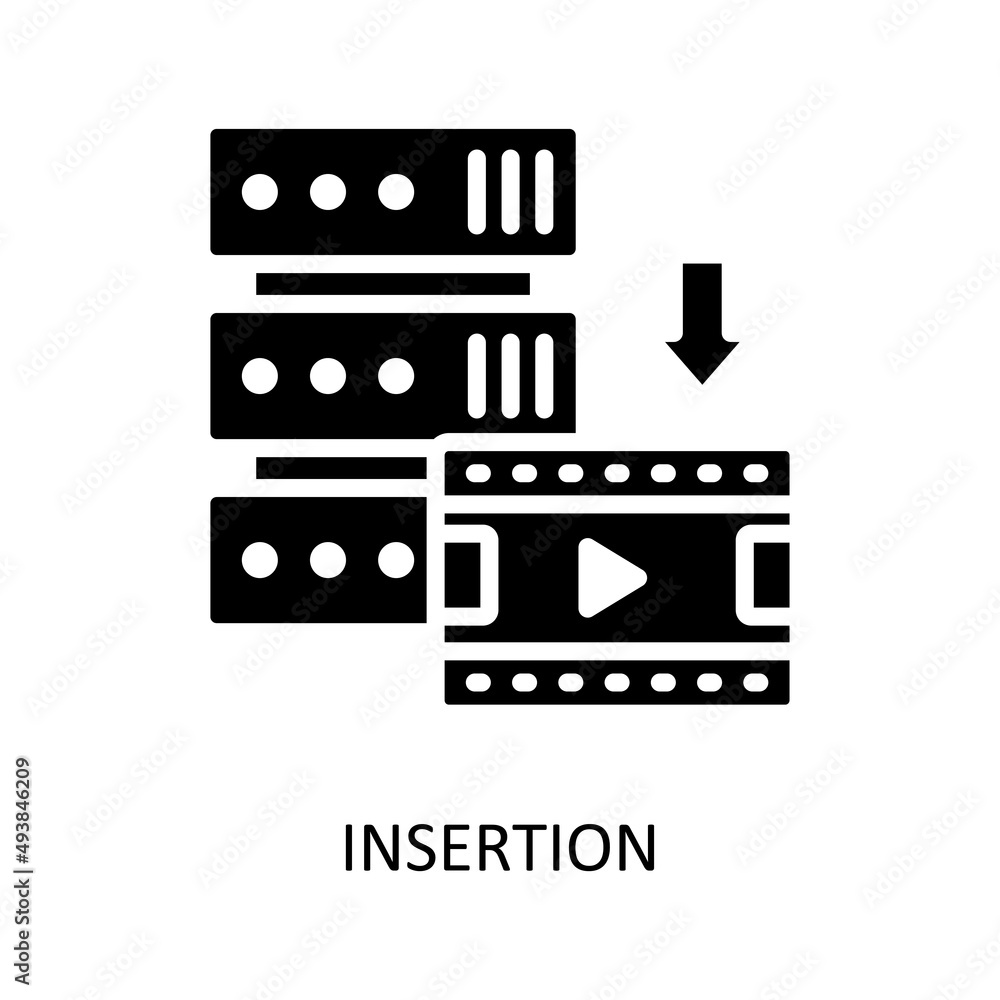 Poster insertion vector solid icons for your digital or print projects.