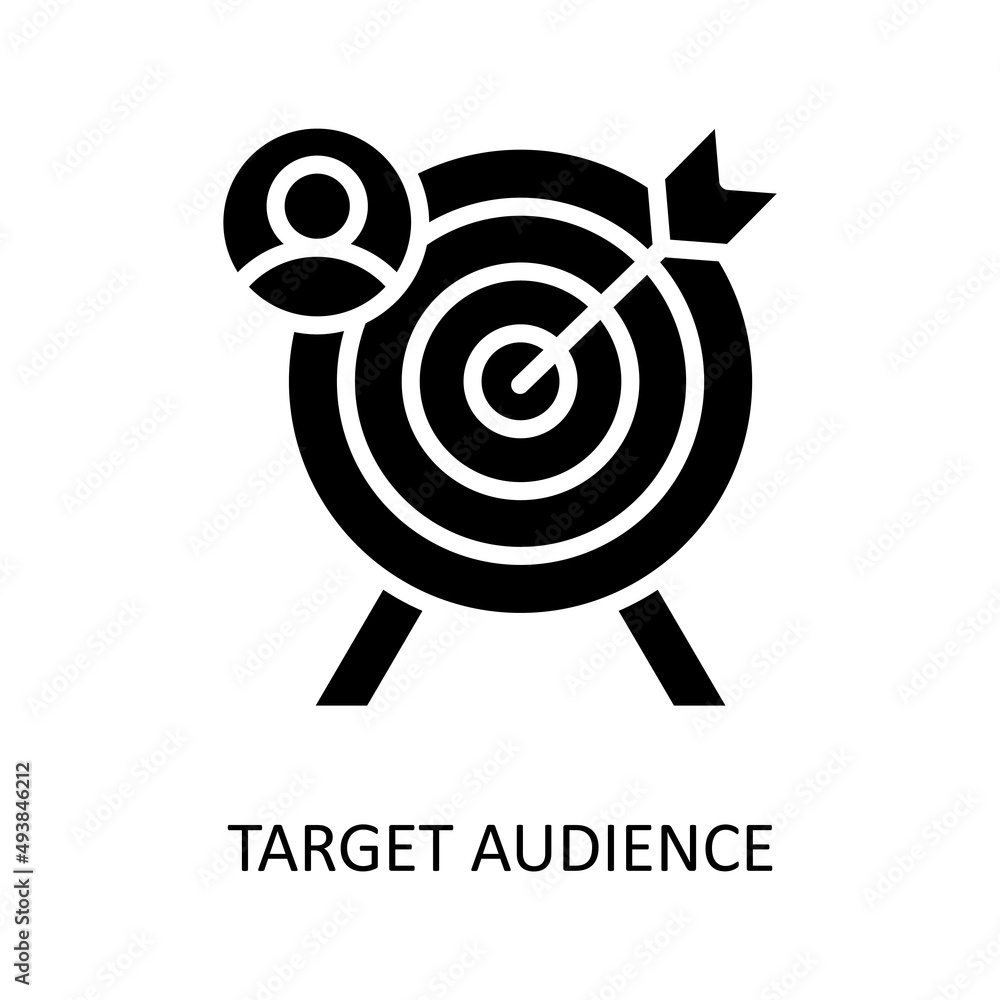 Poster target audience vector solid icons for your digital or print projects.