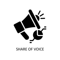 Share Of Voice Vector Solid icons for your digital or print projects.