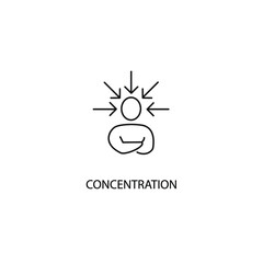 concentration icons  symbol vector elements for infographic web