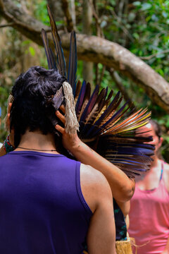 blessing in indigenous ritual, healing ritual, ritual in the forest, holding the head, yanomami indians, international day of indigenous peoples, Brazilian Amazon, spiritual connection, prayer times