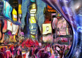 Times Square Abstract