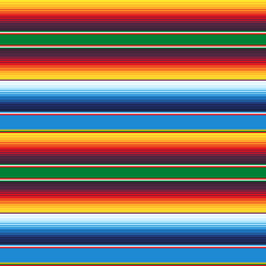 Mexican Blanket Stripes Seamless pattern. Colorful Mexican background.