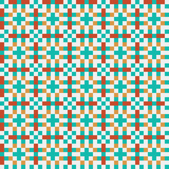 Fototapeta premium Abstract Cross Pattern generative computational art illustration