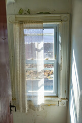 Old house with dramatic light, window textured backgrounds photograph.