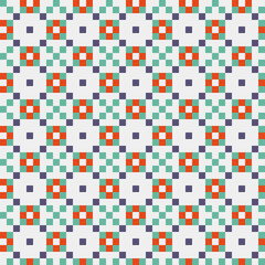 Fototapeta premium Abstract Cross Pattern generative computational art illustration