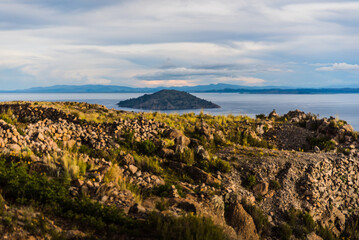 Views of another island on Lake Titicaca in Peru. 