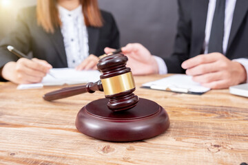 Businessman close up and Male lawyer