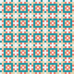 Fototapeta premium Abstract Cross Pattern generative computational art illustration