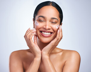 The woman with the seemingly perfect life Be her. Shot of an attractive young woman applying...