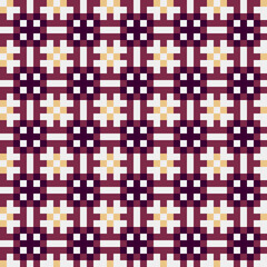 Fototapeta premium Abstract Cross Pattern generative computational art illustration