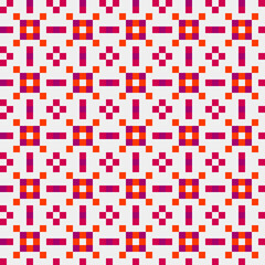 Fototapeta premium Abstract Cross Pattern generative computational art illustration