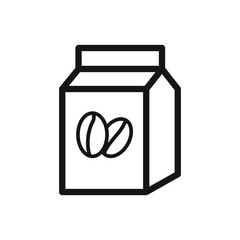 coffee sack icon for website, presentation symbol 